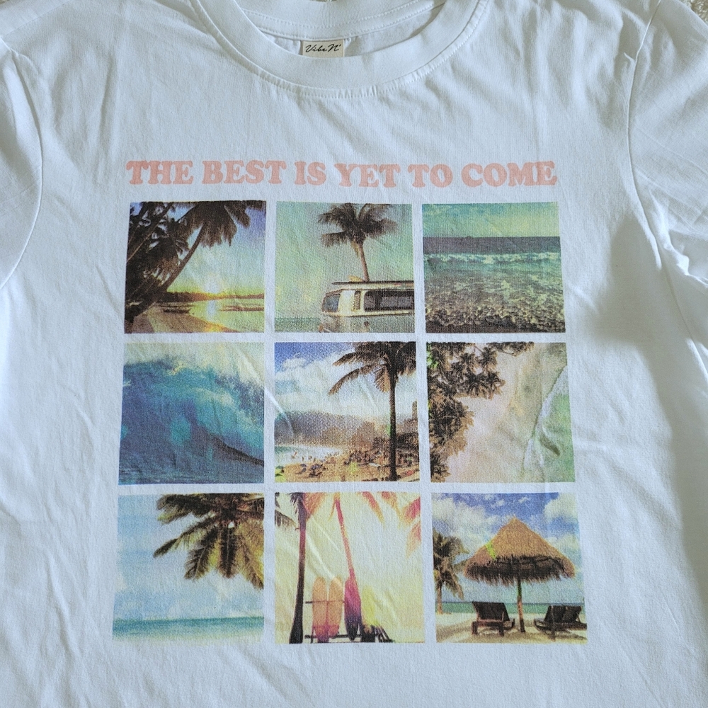 Vibe N' "The Best Is Yet To Come" Graphic Tee👕 - NWT - Picture 11 of 14